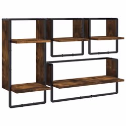 VidaXL 836310, Bois, Métal, Chêne, Marron, 1 pièce(s)