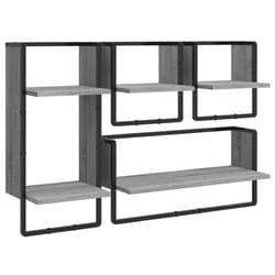 VidaXL 836311 étagères Bois, Métal Gris