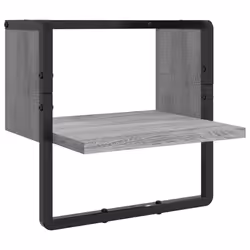 VidaXL 836311 étagères Bois, Métal Gris - Vue supplémentaire 6