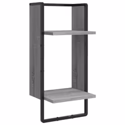 VidaXL 836311 étagères Bois, Métal Gris - Vue supplémentaire 8