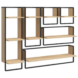 VidaXL 836314 étagères Bois, Métal Bois