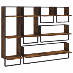 VidaXL 836315, Bois, Métal, Chêne, Marron, 1 pièce(s)