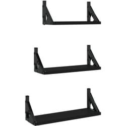 VidaXL 836318 étagères Bois, Métal Noir