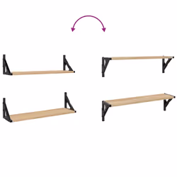 VidaXL 836324 étagères Bois, Métal Bois - Vue supplémentaire 8