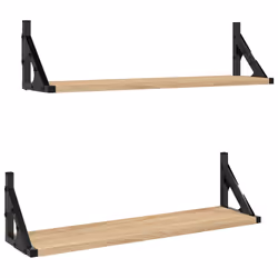 VidaXL 836329, Bois, Métal, Bois, 800 mm, 150 mm, 155 mm, 2 pièce(s)