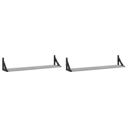 VidaXL 836331 étagères Bois, Métal Gris
