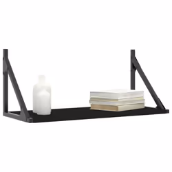 VidaXL 836333 étagères Bois, Métal Noir