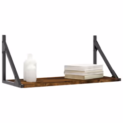 VidaXL 836335 étagères Bois, Métal Chêne, Marron