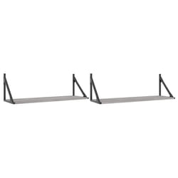 VidaXL 836341 étagères Bois, Métal Gris