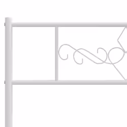 VidaXL 355354 tête de lit et pied de lit Blanc - Vue supplémentaire 6