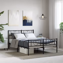 Si vous recherchez un cadre de lit robuste pour votre chambre à coucher, ce cadre de lit classique au design élégant et intem ...