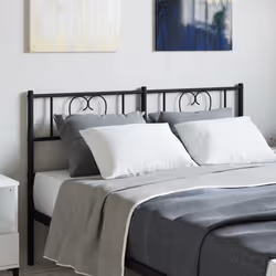 VidaXL 355494 tête de lit et pied de lit Noir - Vue supplémentaire 2