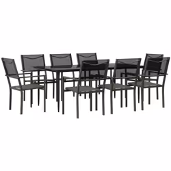 Profitez d'un bon repas ou d'un thé l'après-midi dans votre espace extérieur avec cet ensemble de salle à manger de jardin !  ...