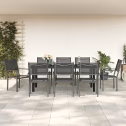 DESCRIPTION GÉNÉRALE Profitez d'un bon repas ou d'un thé l'après-midi dans votre espace extérieur avec cet ensemble de salle  ...