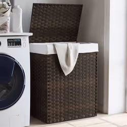 Ce panier à linge offre suffisamment d'espace pour votre linge et ajoutera une touche de charme rustique à votre salle de bai ...