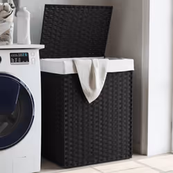Ce panier à linge offre suffisamment d'espace pour votre linge et ajoutera une touche de charme rustique à votre salle de bai ...