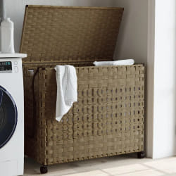 VidaXL Panier à linge avec roulettes - Résine