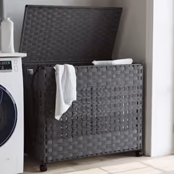 Ce panier à linge offre suffisamment d'espace pour votre linge et ajoutera une touche de charme rustique à votre salle de bai ...