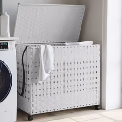 Ce panier à linge offre suffisamment d'espace pour votre linge et ajoutera une touche de charme rustique à votre salle de bai ...