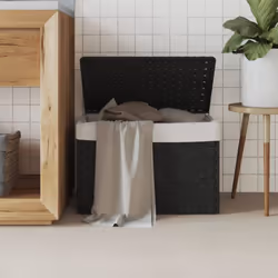 Ce panier à linge offre suffisamment d'espace pour votre linge et ajoutera une touche de charme rustique à votre salle de bai ...