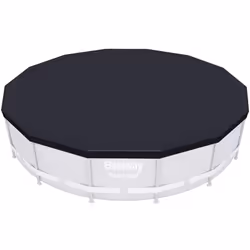 Empêchez les débris, les feuilles et les déchets de pénétrer dans votre piscine avec cette couverture de piscine Flowclear de ...