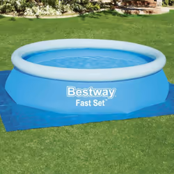 Le tapis de sol pour piscine Flowclear de la marque Bestway est conçu pour protéger votre piscine hors sol de l'usure causée  ...
