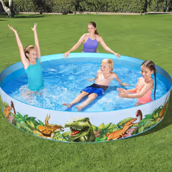 Avec cette étonnante piscine dinosaur Fill'N Fun de la marque Bestway dans votre jardin ou votre arrière-cour, vos enfants s' ...