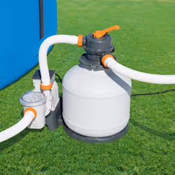 La pompe de filtration à sable Flowclear de la marque Bestway sera un excellent choix pour que votre piscine hors sol reste p ...