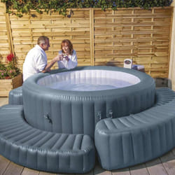 Bestway - Bord gonflable Lay-Z-Spa pour bain à remous rond