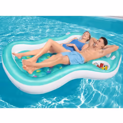 Cette chaise longue de la marque Bestway vous offre un endroit idéal pour vous détendre et vous allonger sur l'eau pendant de ...