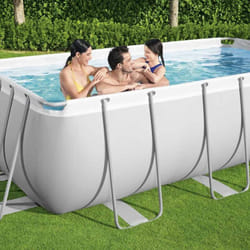 Bestway - Ensemble de piscine Power Steel rectangulaire 404x201x100 cm