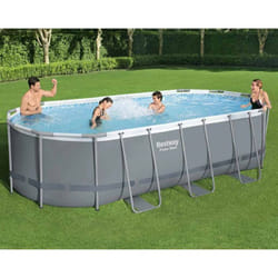 Bestway - Furniture Limited - Piscine hors sol Power Steel Ovale