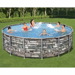 Bestway Ensemble de piscine Power Steel 488x122 cm
