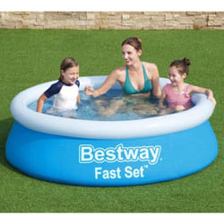 Piscine gonflable Fast Set ronde 183x51 cm bleu Bestway