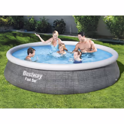 Bestway Ensemble de piscine gonflable Fast Set avec pompe 396x84 cm
