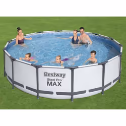 Vous vous amuserez beaucoup avec votre famille et vos amis dans cet ensemble de piscine Steel Pro MAX de la marque Bestway. L ...