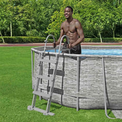 Bestway - chelle de piscine à 4 marches Flowclear 107 cm