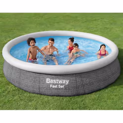 Avec cet ensemble de piscine Bestway dans votre jardin ou votre cour, vous aurez beaucoup de plaisir avec votre famille et vo ...