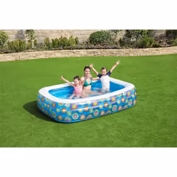 Bestway Piscine gonflable pour enfants Bleu 229x152x56 cm