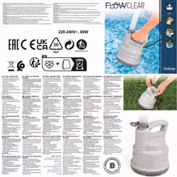 Bestway Pompe de vidange de piscine Blanc - Vue supplémentaire 7