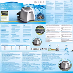 Intex Système d'eau salée Krystal Clear 26668GS