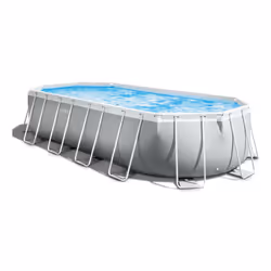 Intex 26798GN, 18202 L, Piscine hors sol, Enfants et adultes, Echelle, Bleu, Gris