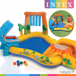 Intex - Piscine gonflable Dinosaur Play Center 249x191x109 cm 57444NP