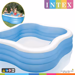 Cette piscine gonflable Beach Wave 57495NP de la marque Intex sera parfaite pour vous et vos enfants en vous détendant dans l ...