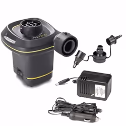 La pompe à air électrique portable Quick-Fill 66634 de la marque Intex est la solution idéale pour gonfler facilement les pis ...