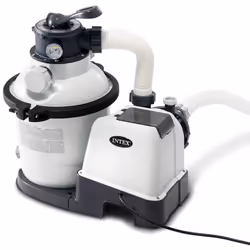 Cette pompe de filtration à sable 26644GS de la marque Intex assure une circulation d'eau rapide et efficace pour garder l'ea ...