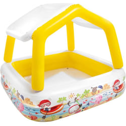 Intex - Piscine avec parasol gonflable 157x157x122 cm