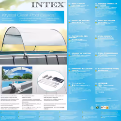 Intex Auvent pour piscine Gris clair - Vue supplémentaire 4