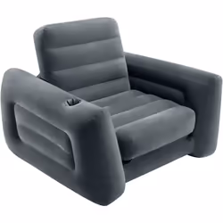 Cette chaise coulissante de la marque Intex avec la surface floquée est conçue pour vous détendre à peu près n’importe où, qu ...