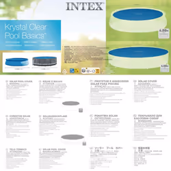 Intex Couverture solaire de piscine bleu 470 cm polyéthylène - Vue supplémentaire 4